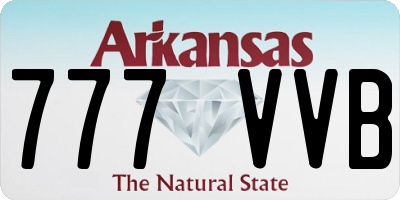 AR license plate 777VVB