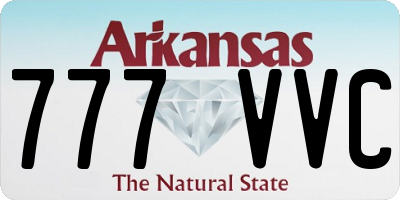 AR license plate 777VVC