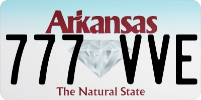AR license plate 777VVE
