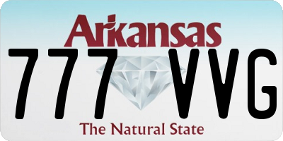 AR license plate 777VVG