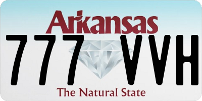 AR license plate 777VVH