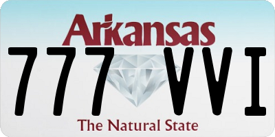 AR license plate 777VVI
