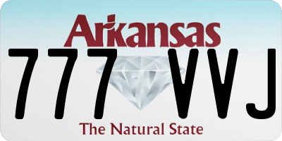 AR license plate 777VVJ