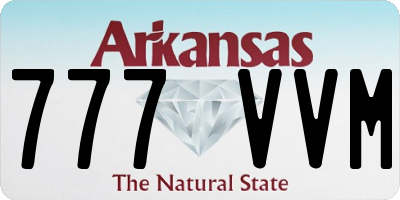 AR license plate 777VVM