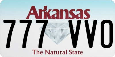AR license plate 777VVO