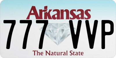 AR license plate 777VVP