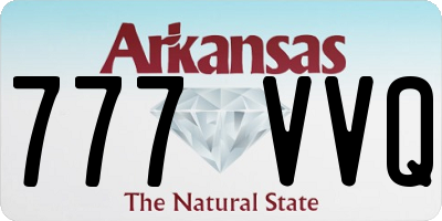 AR license plate 777VVQ