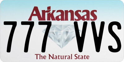 AR license plate 777VVS