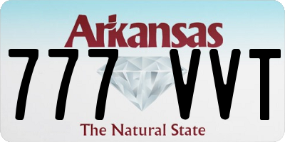 AR license plate 777VVT