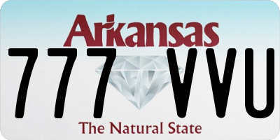 AR license plate 777VVU