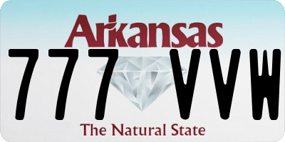 AR license plate 777VVW