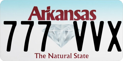 AR license plate 777VVX