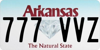 AR license plate 777VVZ