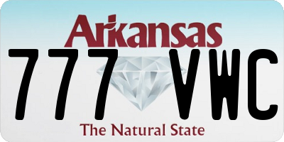AR license plate 777VWC