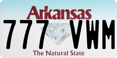 AR license plate 777VWM