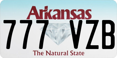 AR license plate 777VZB