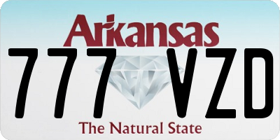 AR license plate 777VZD