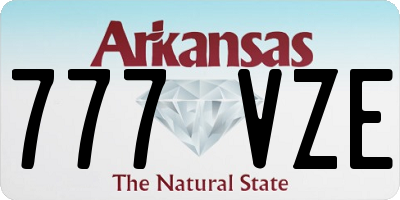 AR license plate 777VZE