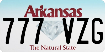 AR license plate 777VZG