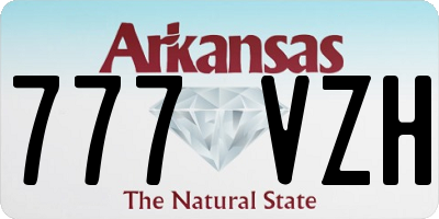 AR license plate 777VZH