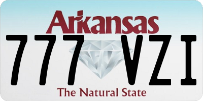 AR license plate 777VZI