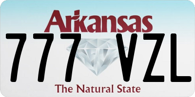 AR license plate 777VZL