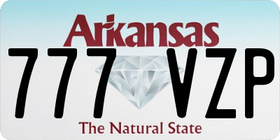 AR license plate 777VZP