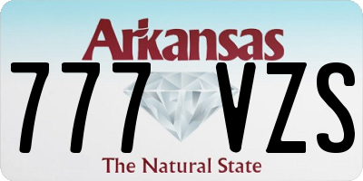 AR license plate 777VZS