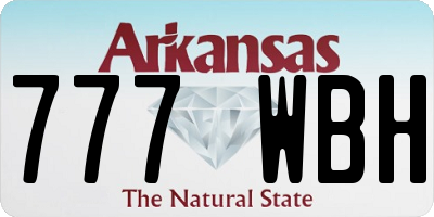 AR license plate 777WBH