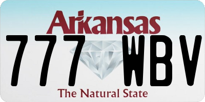AR license plate 777WBV
