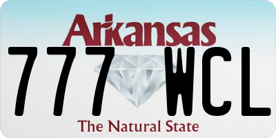 AR license plate 777WCL