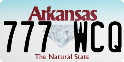 AR license plate 777WCQ