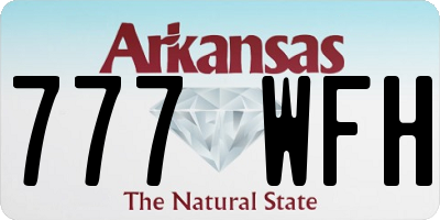 AR license plate 777WFH