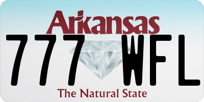 AR license plate 777WFL