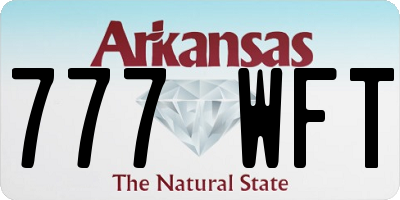 AR license plate 777WFT