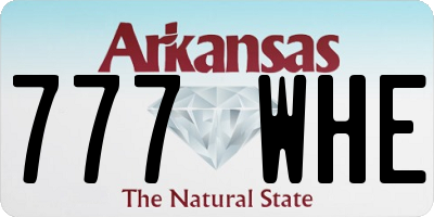 AR license plate 777WHE