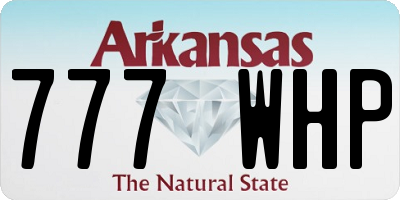 AR license plate 777WHP