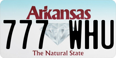 AR license plate 777WHU