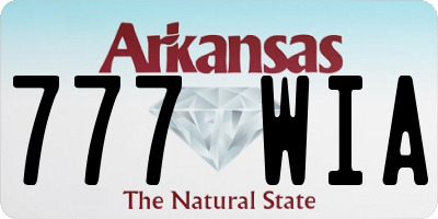 AR license plate 777WIA