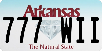 AR license plate 777WII