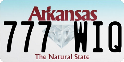 AR license plate 777WIQ