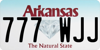 AR license plate 777WJJ