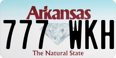AR license plate 777WKH