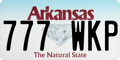 AR license plate 777WKP