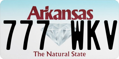 AR license plate 777WKV