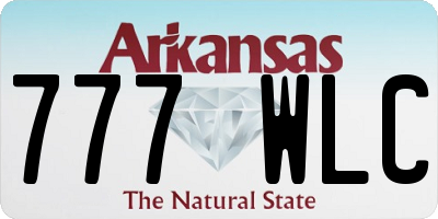 AR license plate 777WLC