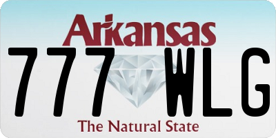 AR license plate 777WLG