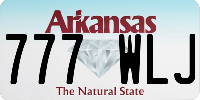AR license plate 777WLJ