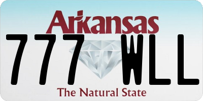 AR license plate 777WLL