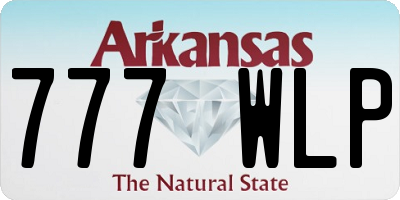 AR license plate 777WLP